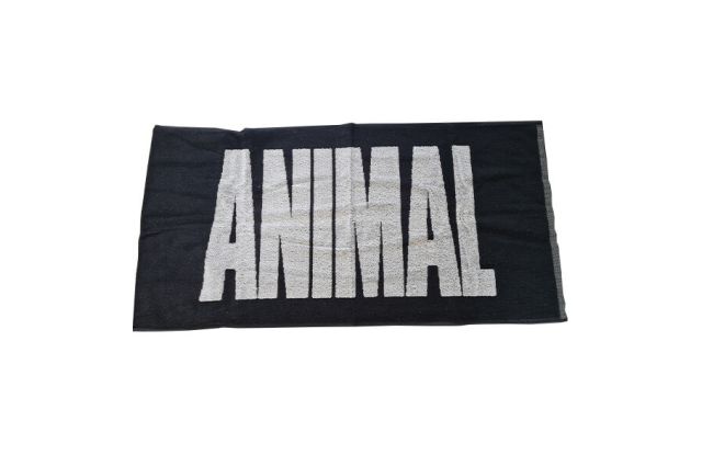 Animal Gym Towel Black 50x100cm