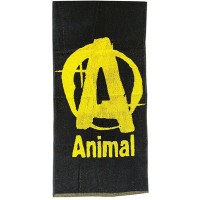 Animal Gym Towel Black 50x100cm