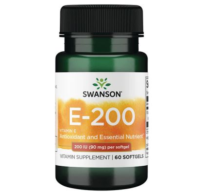 Natural Vitamin E 200IU 60 kap