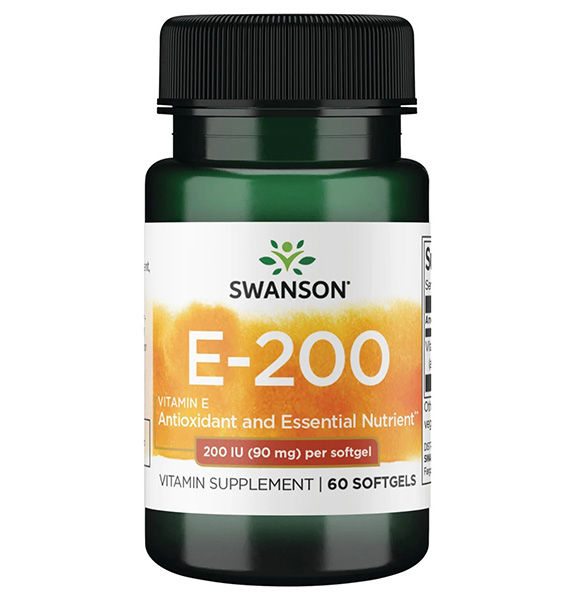 Natural Vitamin E 200IU 60 kap